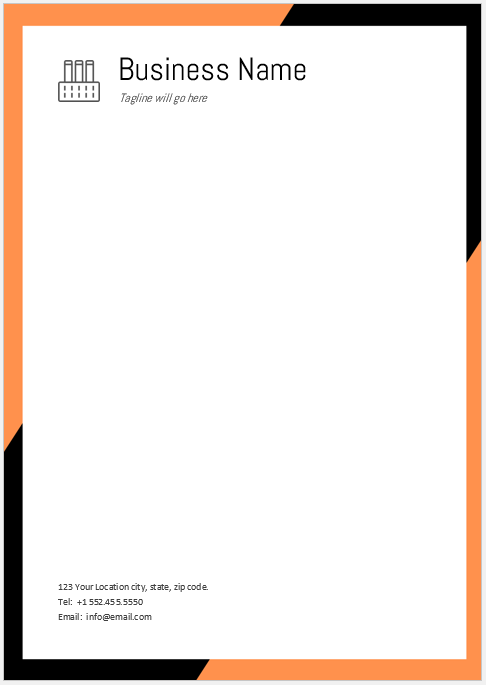 Corporate letterhead Template