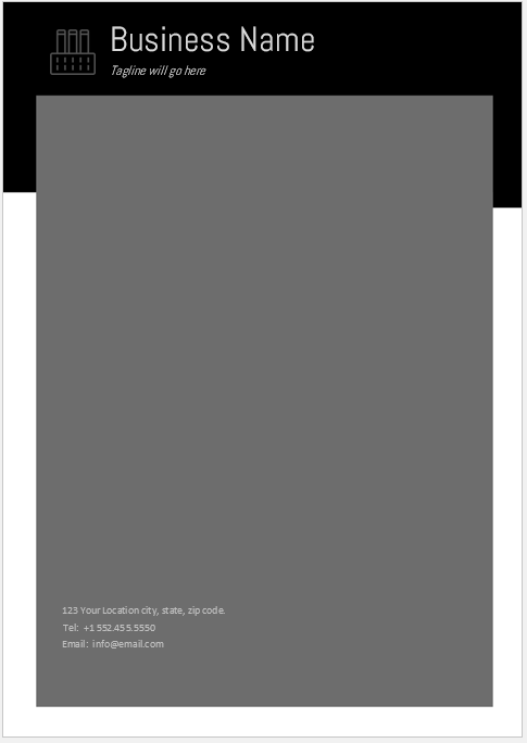 Corporate letterhead Template