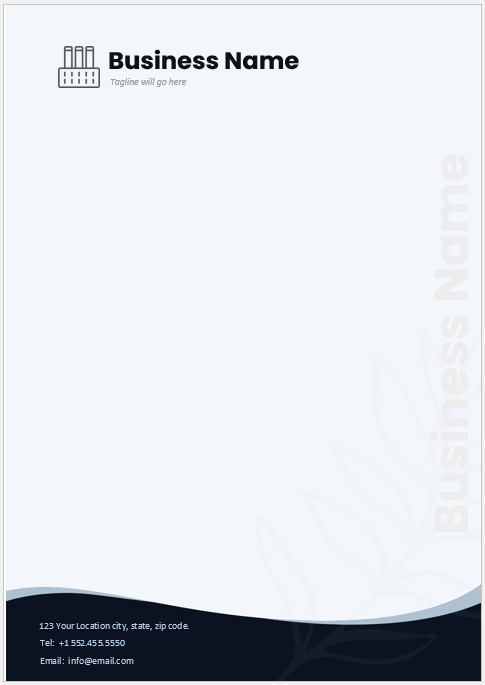 Corporate letterhead Template