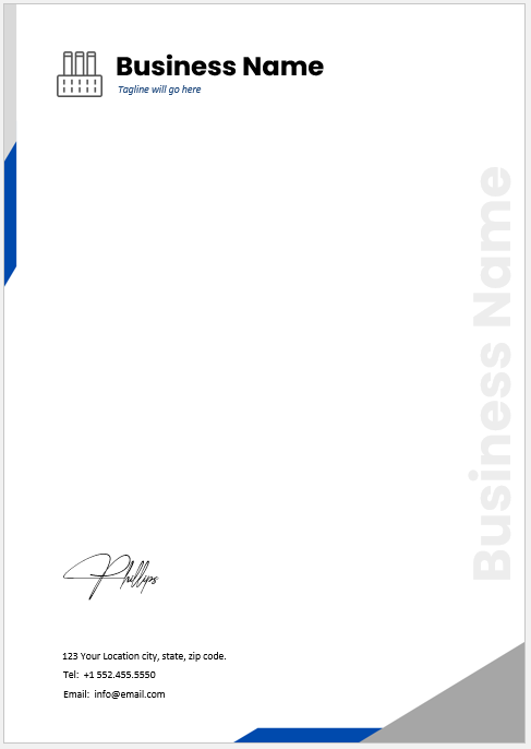 Corporate letterhead Template