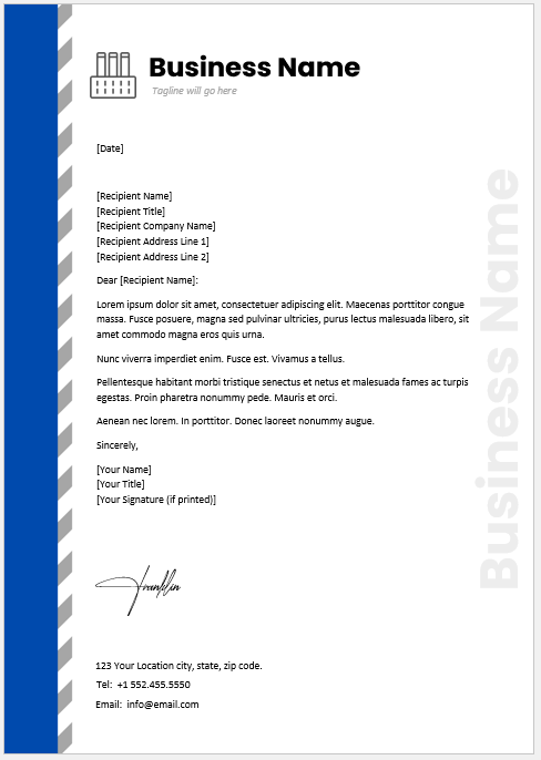 Corporate letterhead Template