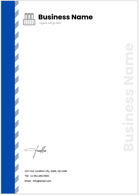 Corporate letterhead Template
