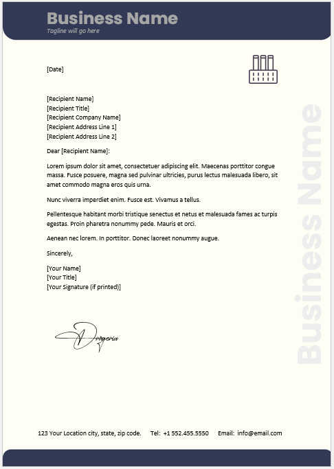 Corporate letterhead Template
