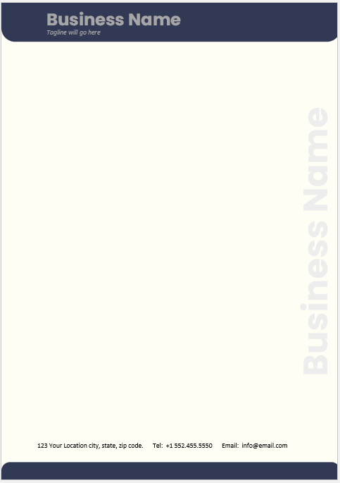 Corporate letterhead Template