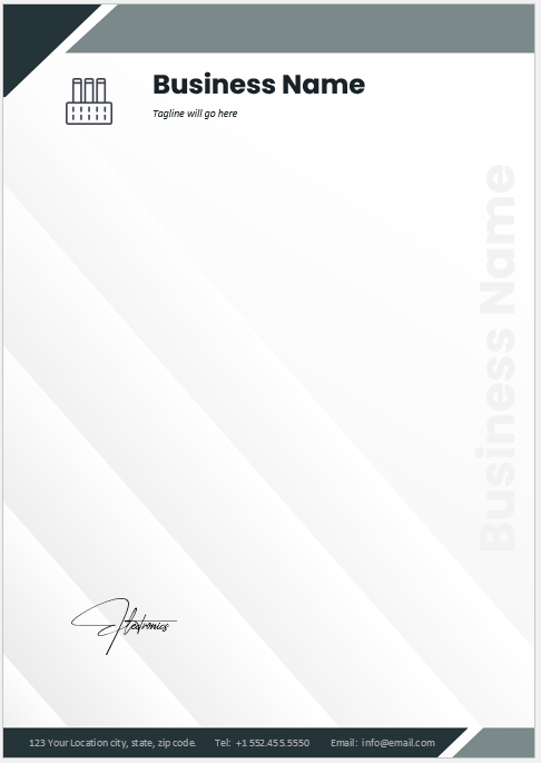 Corporate letterhead Template