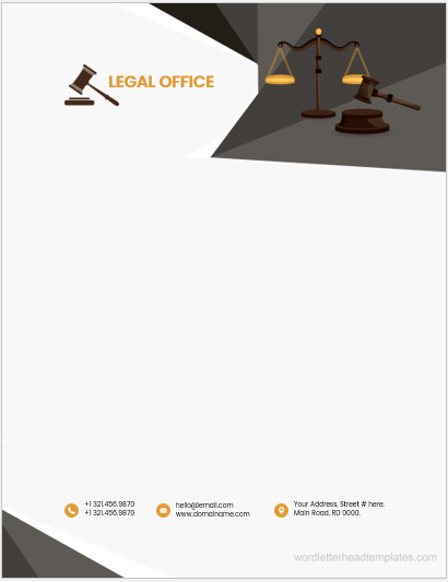 Legal services office letterheads