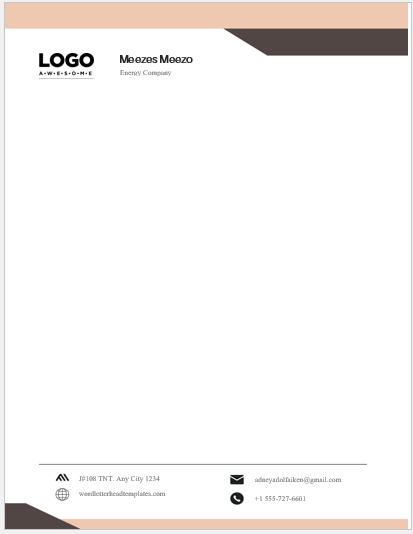 Consultant Letterhead Template