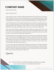 Word 2007 Letterhead Template