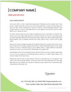 Word 2007 Letterhead Template