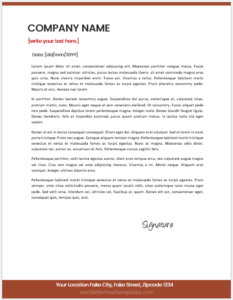 Word 2007 Letterhead Template