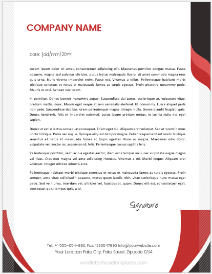 Word 2007 Letterhead Template