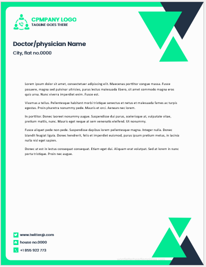 Doctor letterhead template