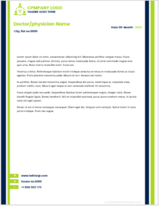 Doctor letterhead template