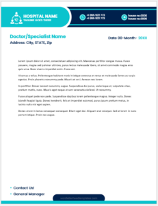 Doctor letterhead template