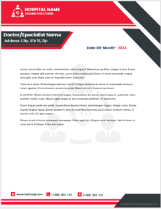 Doctor letterhead template