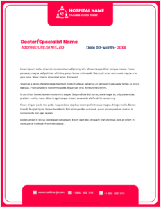 Doctor letterhead template