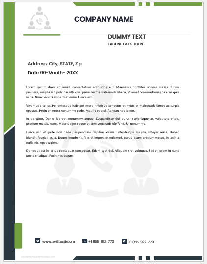 Consultant letterhead template