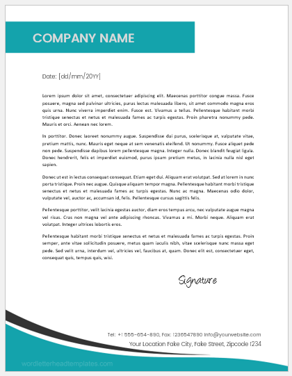 Word 2007 Letterhead Template