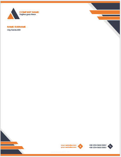 Manager office letterhead template