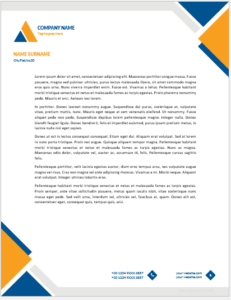 Manager office letterhead template