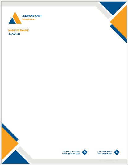 Manager office letterhead template