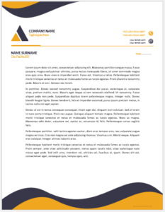 Executive letterhead design and format