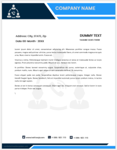 Manager office letterhead template