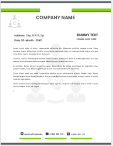 Manager office letterhead template