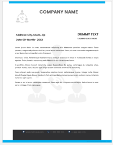 Manager office letterhead template