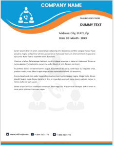 Corporate business letterhead template