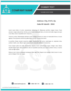 Corporate business letterhead template