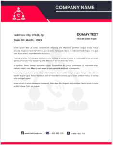 Trading company letterhead template