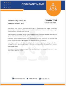 Trading company letterhead template