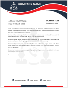 Trading company letterhead template