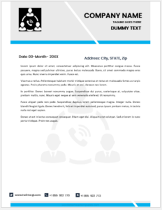 Trading company letterhead template