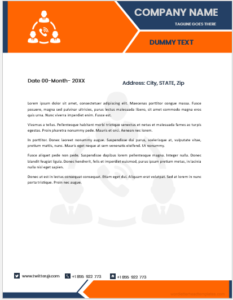 Trading company letterhead template