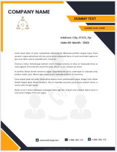 Trading company letterhead template