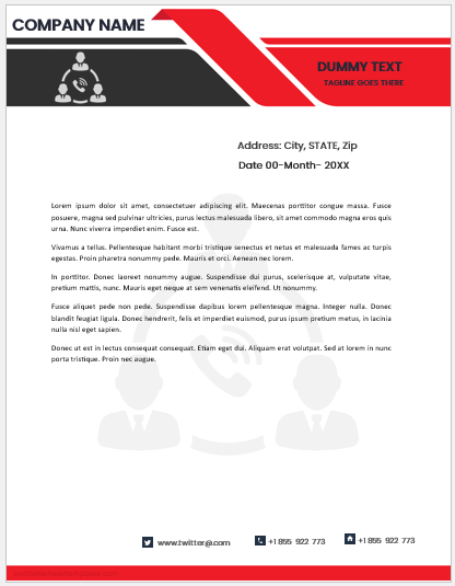 Trading company letterhead template